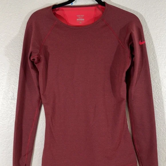 NIKE PRO HYPERWARM DRI-FIT 2 Tone Pullover Size Medium - Picture 2 of 9